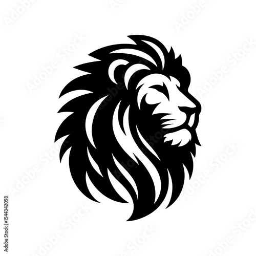 lion head logo design simple modern	

