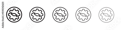 processing icon black and white vector sign