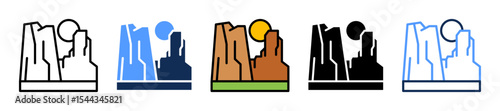 Canyon multiple icon