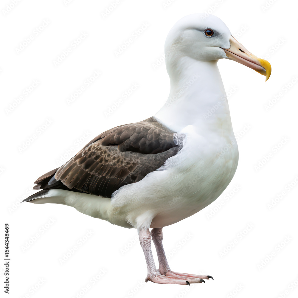 Obraz premium albatross png seabird png large winged bird png ocean glider bird png transparent background image