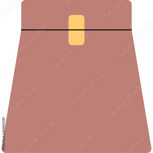 Flat Icon of Delivery Paper Bag in Hand
