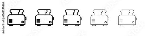 toaster icon black and white vector sign