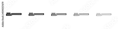 tooth brush icon black and white vector sign