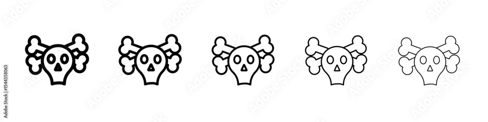 Fototapeta premium Toxic product icon black and white vector sign