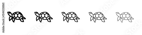 turtle icon black and white vector sign