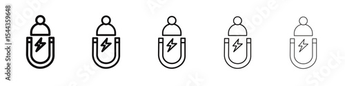 User Engagement icon black and white vector sign