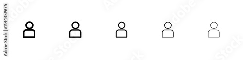 User icon black and white vector sign