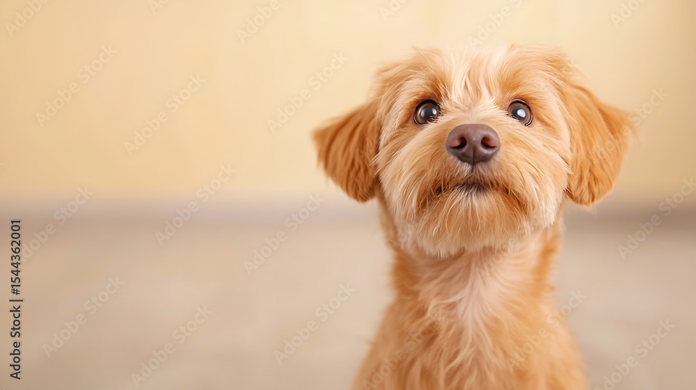 A Delightful Portrait of a Cute Small Dog with Furry Face A Delightful Portrait of a Cute Small Dog with Furry Face