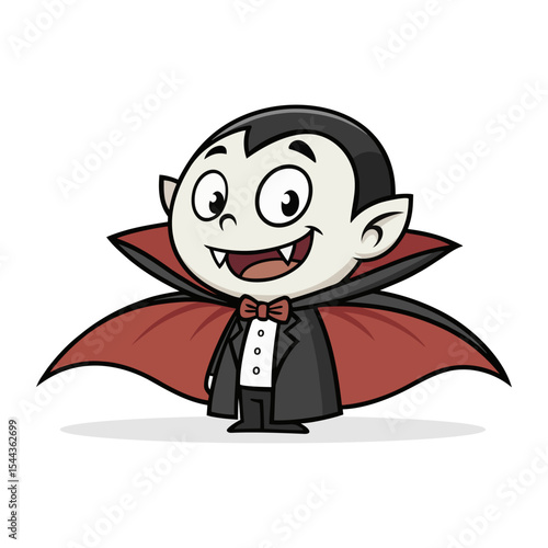 Obraz na płótnie Smiling Halloween Vampire Character