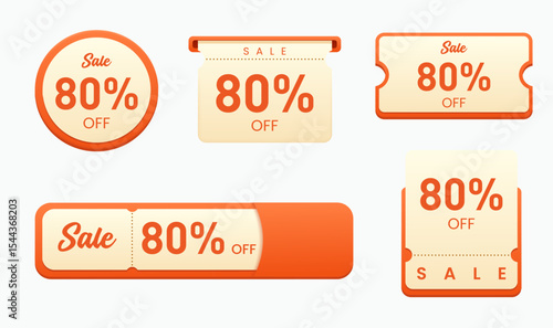 Orange promotional discounts UI collection