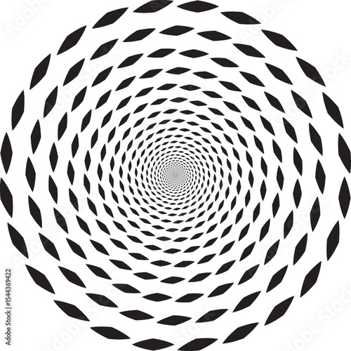 Hypnotic Oval Spiral