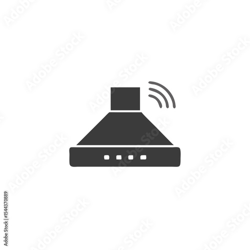 Wallpaper Mural Smart Kitchen Hood Kitchen Hood Icon with Wifi Badge Vector Silhouette Flat Icon Design Torontodigital.ca