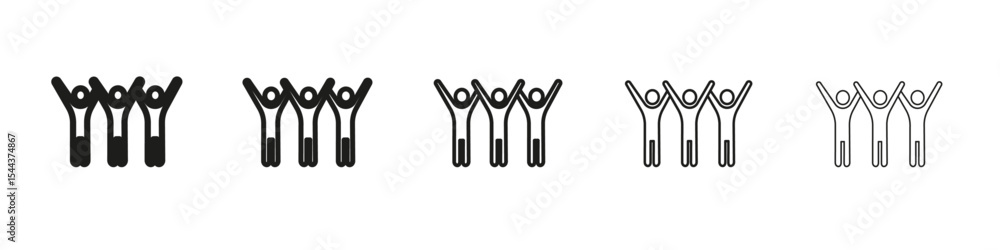 celebration icon vector outline set illustration sign celebration icon vector outline set illustration sign
