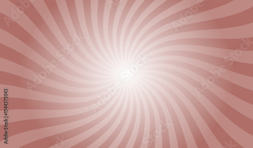 Redwood Red Radial Retro Glowing Rays Banner. Abstract Retro Whirlwind Starburst Vector Abstract Background. Twisted Radial Illustration.