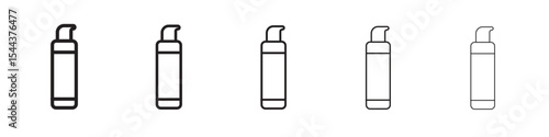 Concealer icon vector outline set illustration sign