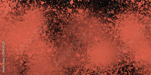 Abstract background illustration featuring textured dark spots and a contrasting spray paint effect with red and black colors suitable for design purposes.