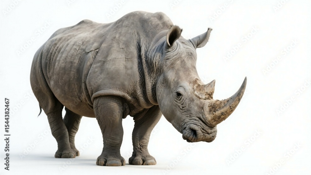 Obraz premium rhino isolated on white