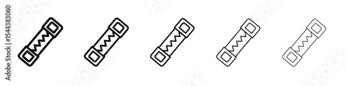 fuse icon vector outline set illustration sign