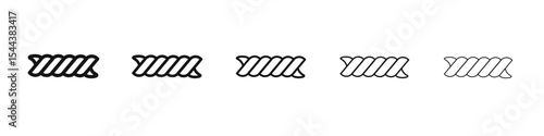 Gemelli icon vector outline set illustration sign
