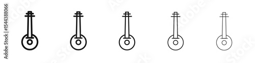 kora icon vector outline set illustration sign