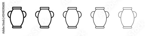 Manna Jar icon vector outline set illustration sign