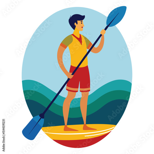 Paddle boarding