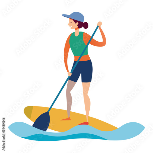 Paddle boarding