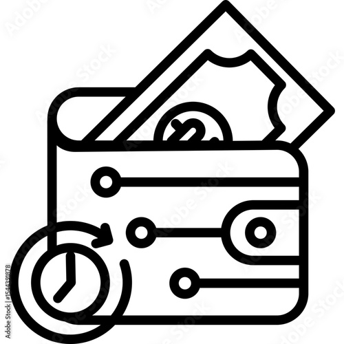 Buy Now Pay Later line icon