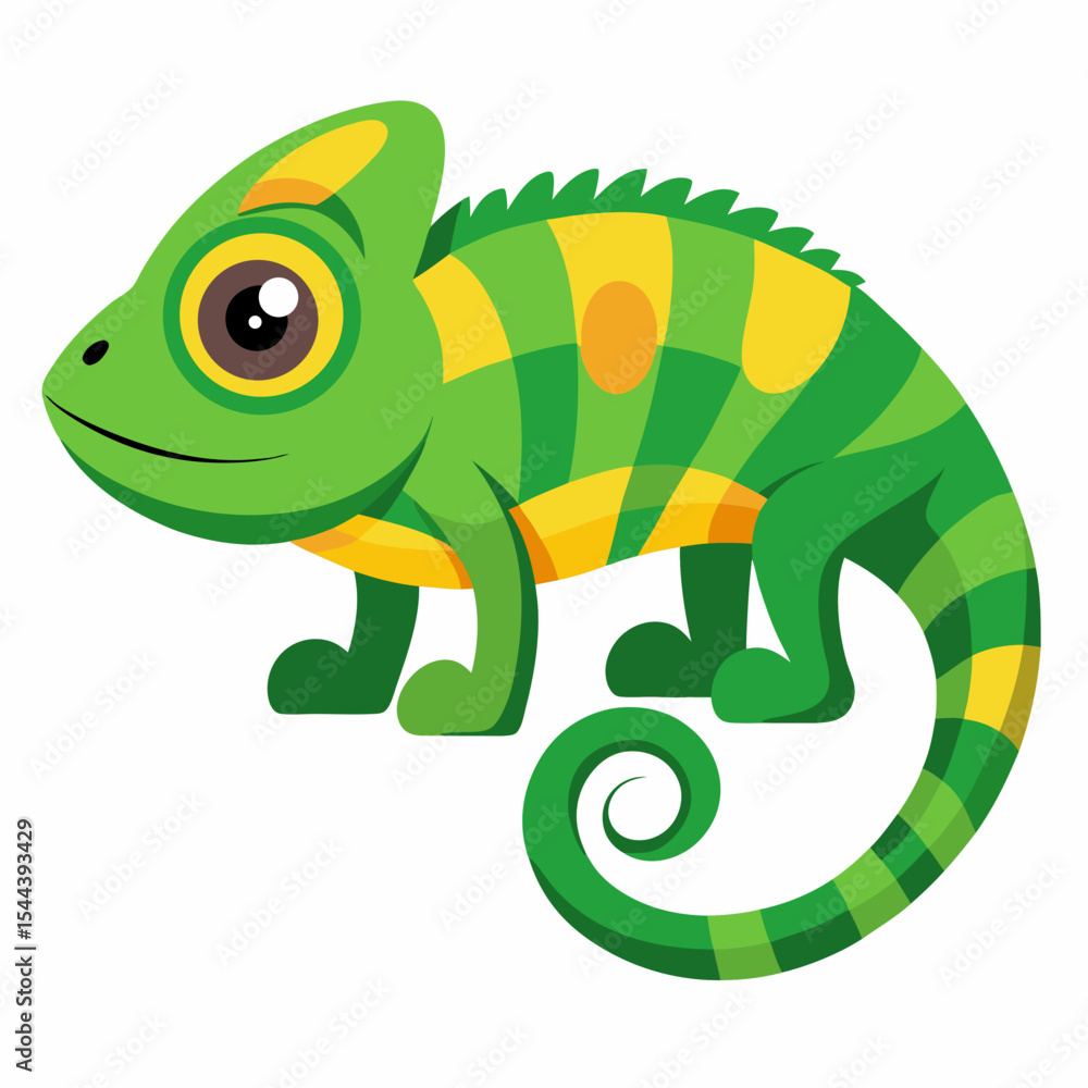 Fototapeta premium Simple Chameleon Illustration