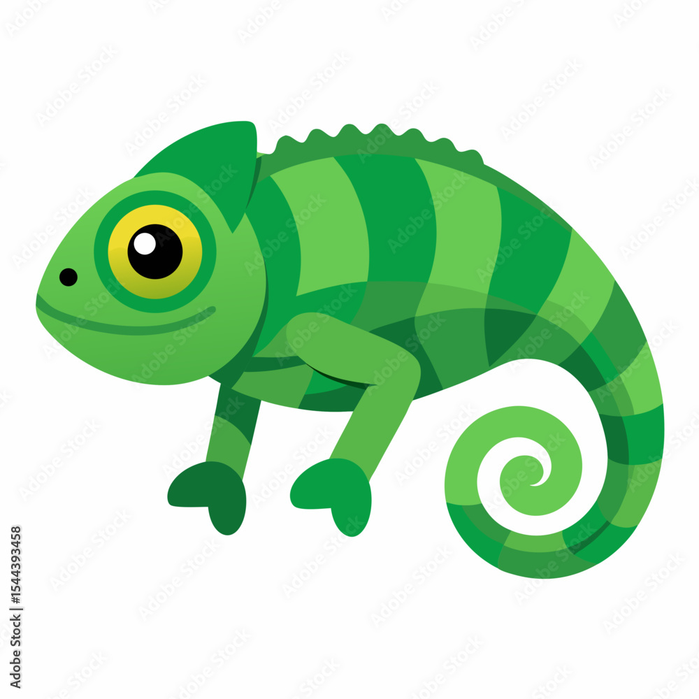 Fototapeta premium Simple Chameleon Illustration
