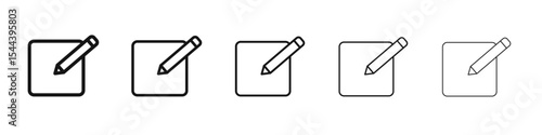 Post icon vector outline set illustration sign