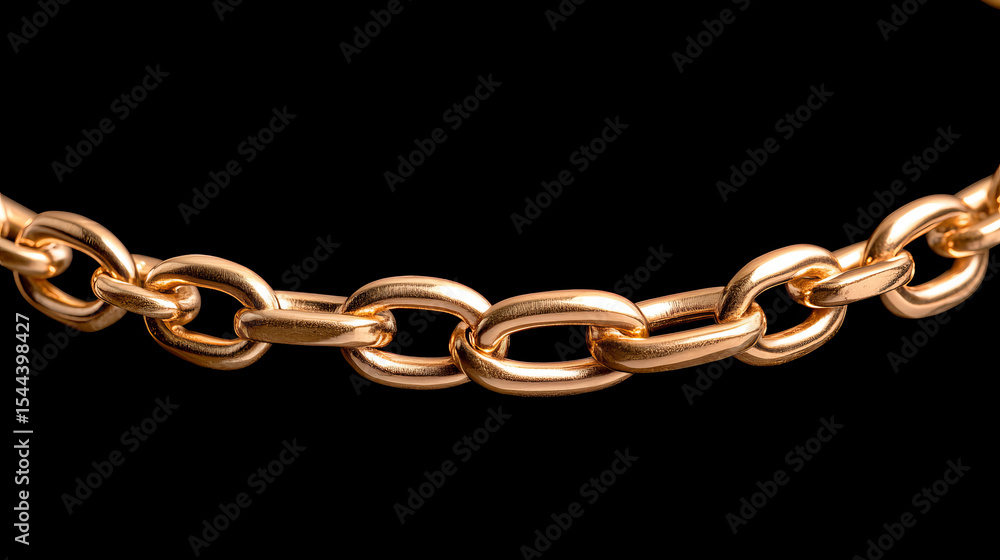 Obraz premium Gold necklace close up luxury jewelry chain elegant shiny metal fashion accessory