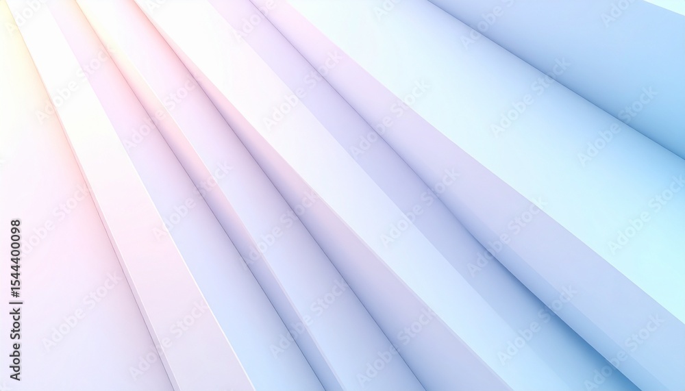 Obraz premium Cascading Minimal Abstract Composition