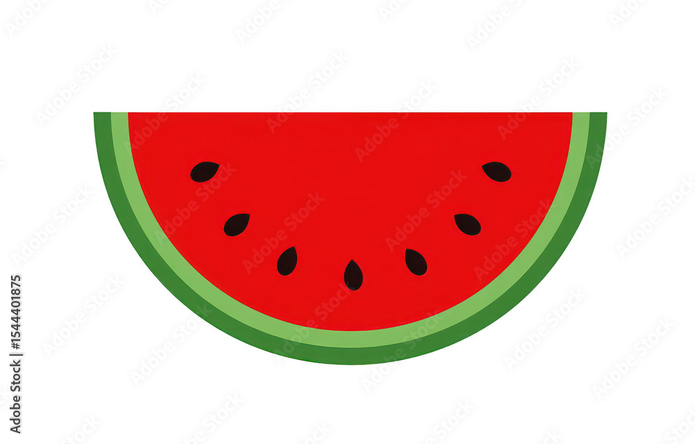 Cartoon slice of watermelon Cartoon slice of watermelon