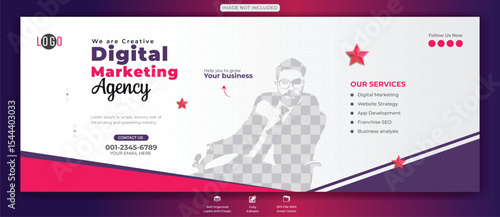 Digital Marketing Agency Web Banner Design Template	
