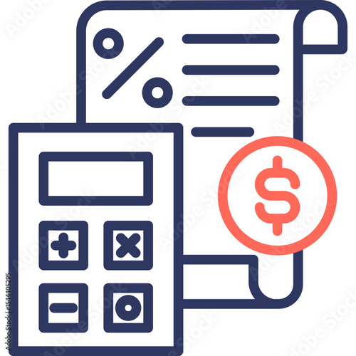 Interest Calculator line color icon