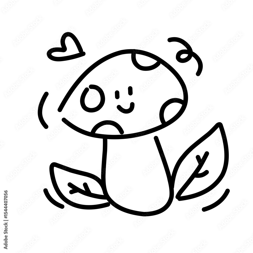 Obraz premium aesthetic doodle art illustration 