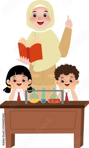 Teacher and student