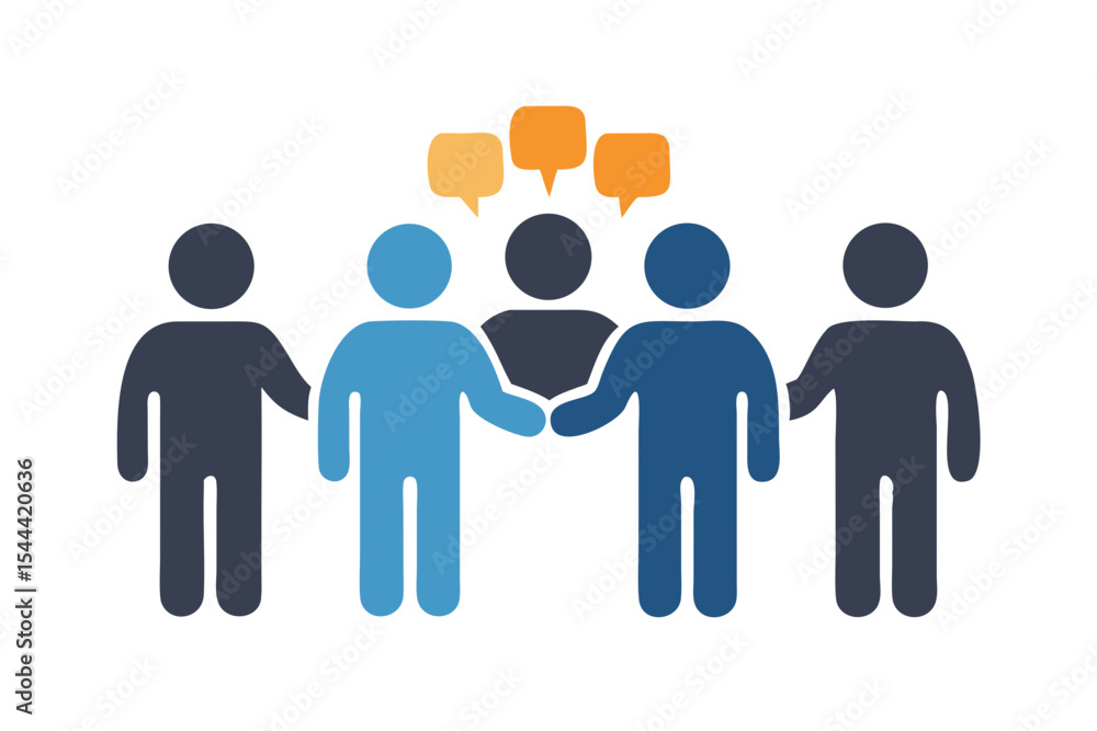 Teamwork collaboration communication group icon Teamwork collaboration communication group icon