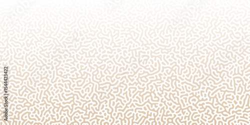 Abstract Reaction-diffusion Turing pattern natural texture brown and white gradient color scheme. Linear design with biological algorithm psychedelic background. Reaction-diffusion or truing patter