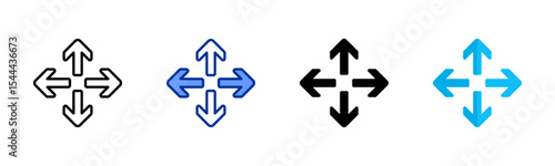Zoom Arrow icon sheet multiple style collection Free Download Zoom Arrow icon sheet multiple style collection - GFXLoad