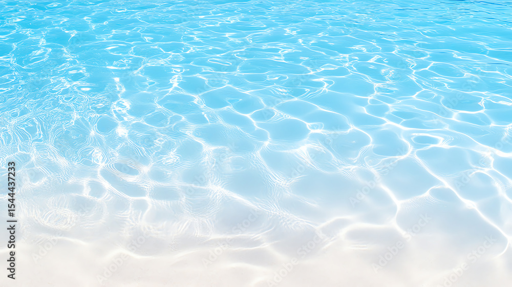 A serene view of clear blue water, showcasing gentle ripples and a sandy bottom, perfect for relaxation or summer vibes. A serene view of clear blue water, showcasing gentle ripples and a sandy bottom, perfect for relaxation or summer vibes.