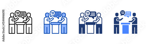 Negotiation icon sheet multiple style collection