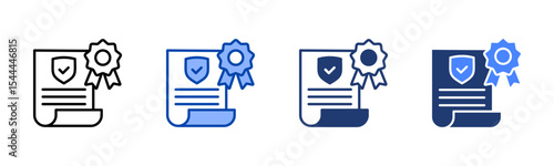 Guarantee icon sheet multiple style collection
