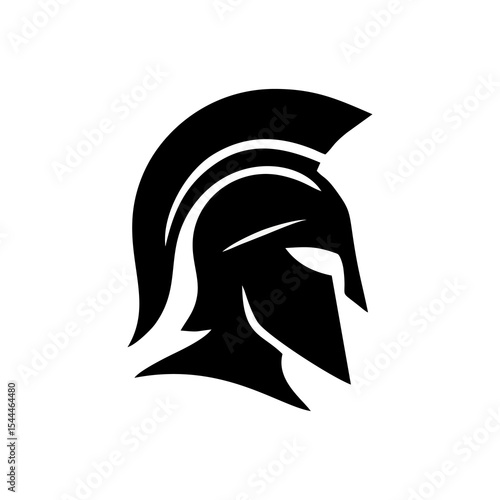 Warrior spartan vector mascot logo design gladiator battle armor helmet ancient character drawing illustration concept shield graphic strong mythology epic art symbol heroic soldier
