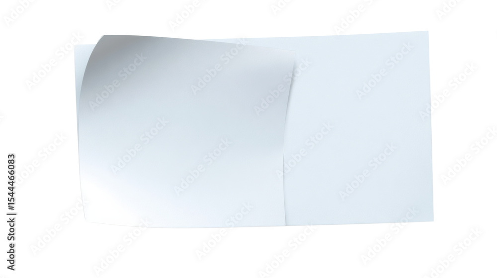 White paper with a single curve: a close-up shot of two blank sheets of white paper, one slightly curved and layered atop the other. The simplicity of the image. White paper with a single curve: a close-up shot of two blank sheets of white paper, one slightly curved and layered atop the other. The simplicity of the image.