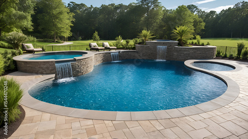 Swimming Pools: Concrete allows for the creation of custom-shaped swimming pools, combining design flexibility with durability to create long-lasting, high-quality pools.