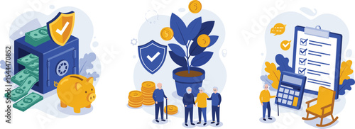 Secure Retirement Planning and Financial Growth: Seniors Protecting Savings, Investing Wisely, and Managing Finances with Checklist