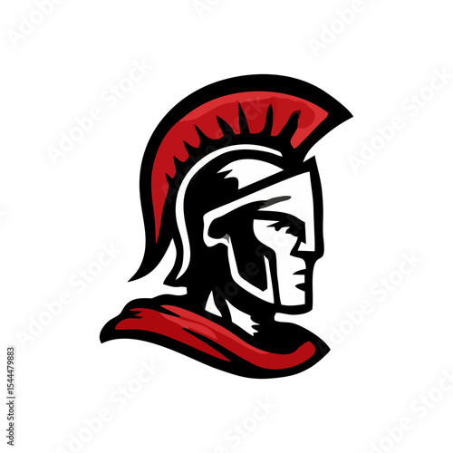 Gladiator mascot design for spartan vector logo illustration battle armor character ancient warrior helmet shield concept powerful hero symbol roman history fantasy art drawing
