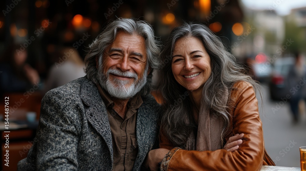 Happy Senior Couple Enjoying Outdoors Together Happy Senior Couple Enjoying Outdoors Together